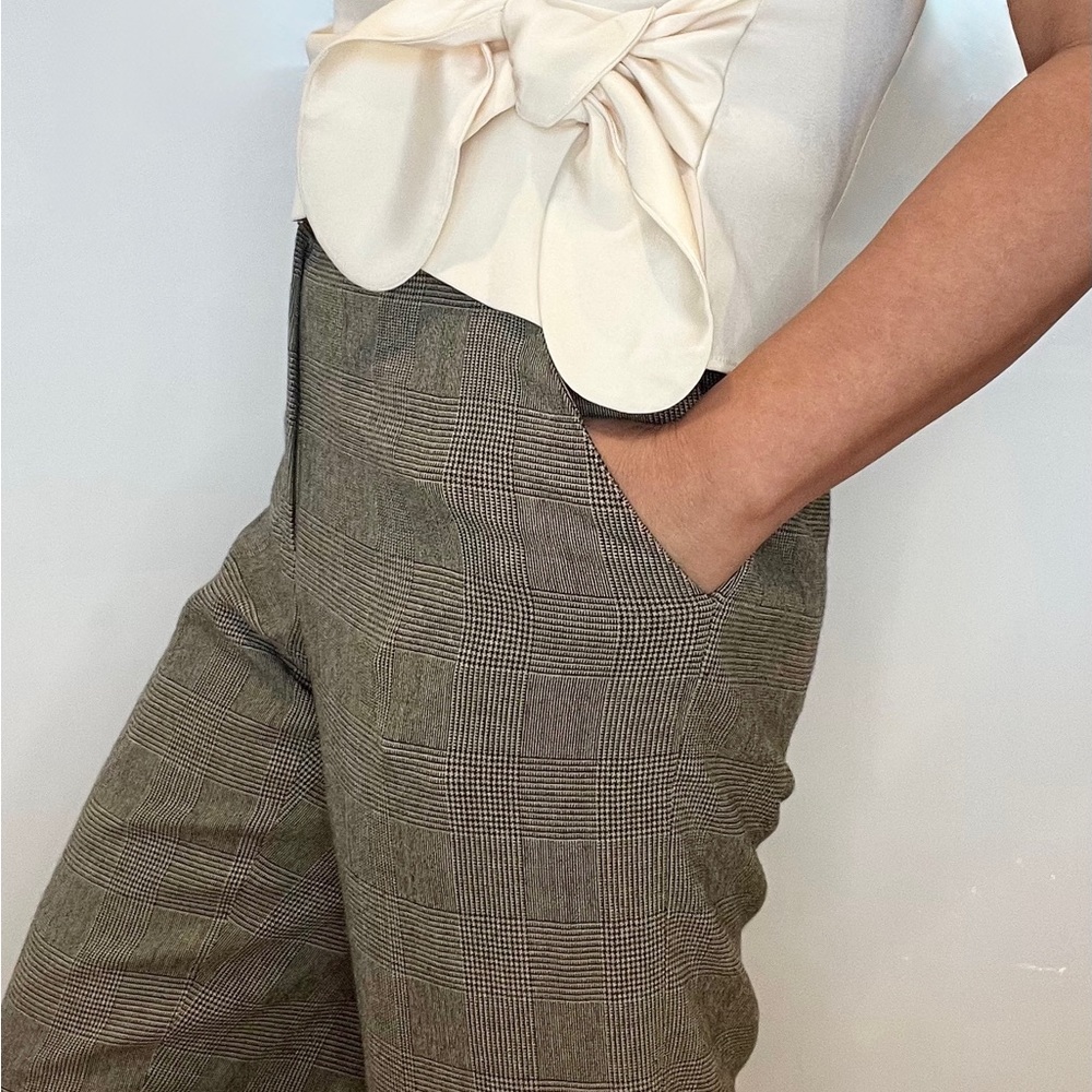 Vintage Dana Buchman Petite Houndstooth High Waisted Pants